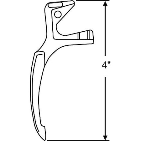 Strybuc PELLA LH WHITE SASH LOCK 34-113